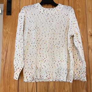 Colorful Speckled Knit Sweater